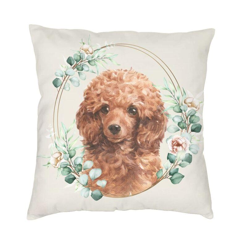 Husă de pernă cu grafică Pudel de lux 50*50 cm Poliester Pudel Dog Lover Husă de pernă pentru sufragerie Lenjerie de pat Canapea