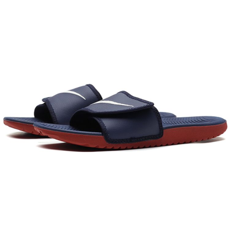 Nike Kawa Adjust Simple Casual Slippers Men Footwear Red Blue 834818-404