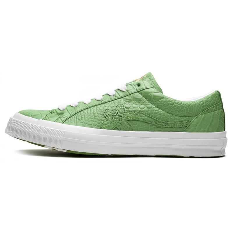 

Converse One Star Ox Golf Le Fleur Faux Comfortable and Versatile Low-Top Board Shoes Unisex Green 37.5