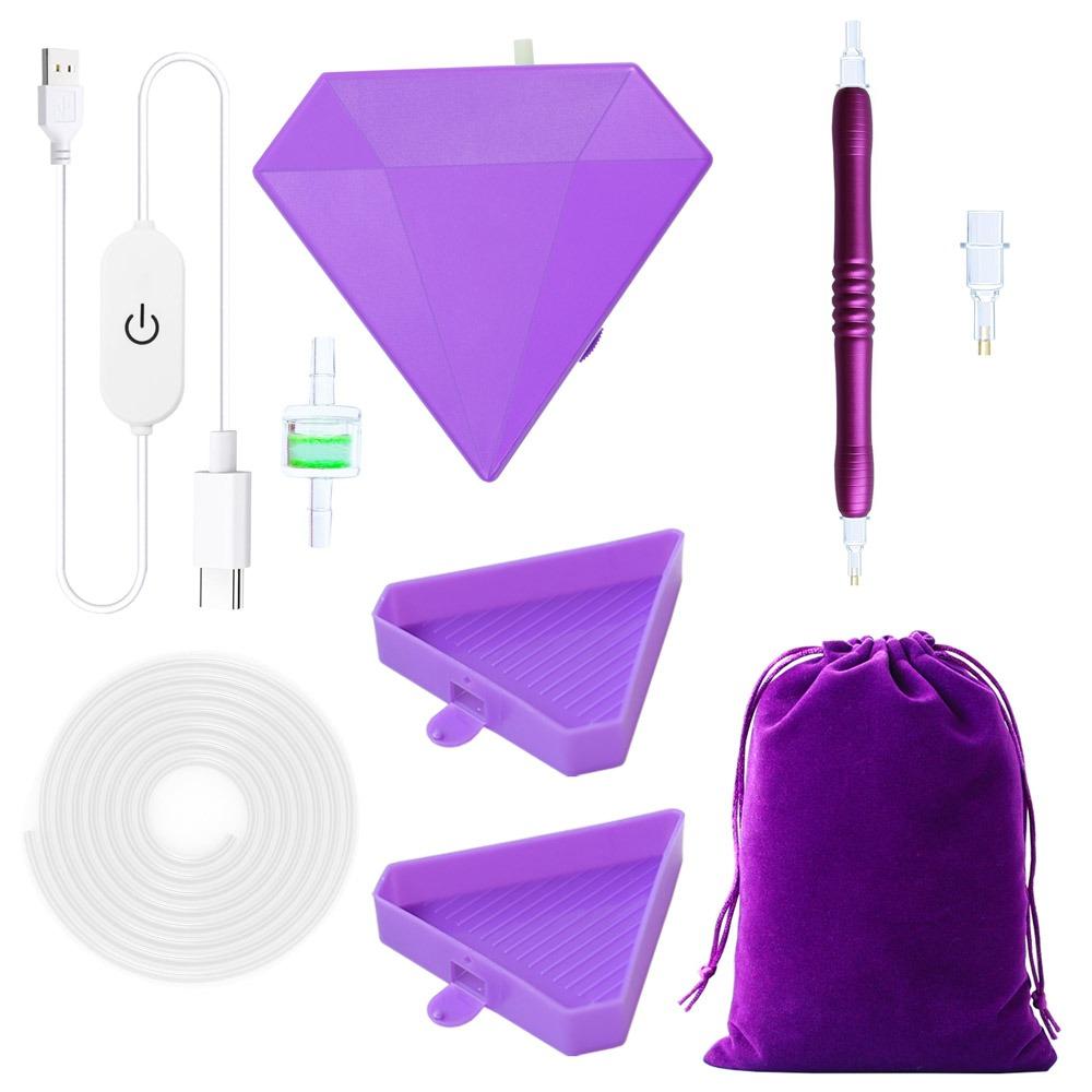 DIY Craft Vacuum Diamond Painting Pen Kits USB Powered with Storage Bag Suction Device Point Drill Tool Beading Plates
