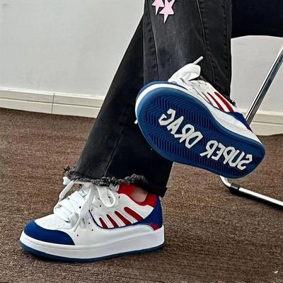 Men's and Women's Tide High-value Mario Bread Shoes Niche Retro National Tide Shoes Low-top Casual Shoes Sports Skateboard Shoes