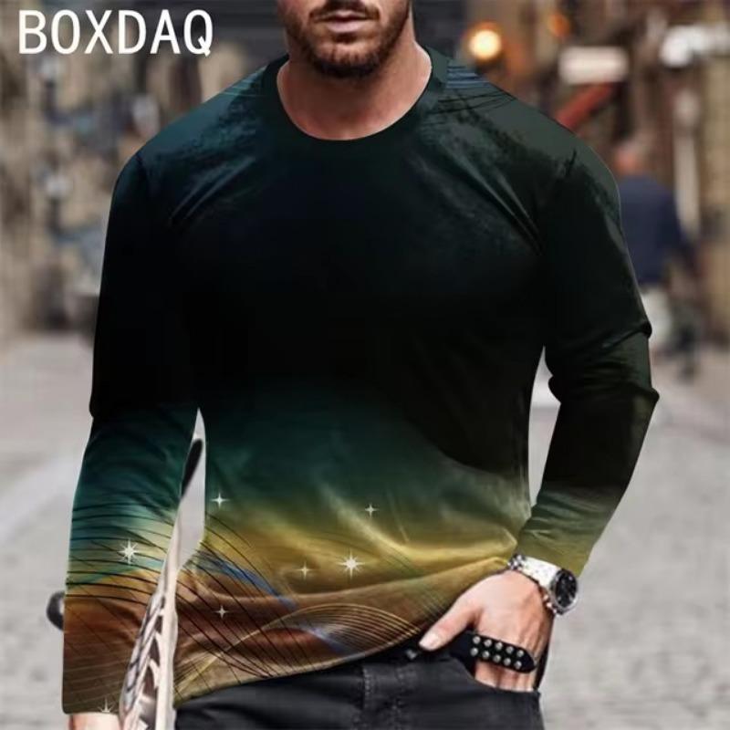 

Мужская футболка с длинным рукавом с принтом животного, модная, с индивидуальностью, в мужском стиле, с круглым вырезом, повседневная, свободная, с графикой тигра, мужская одежда 6XL