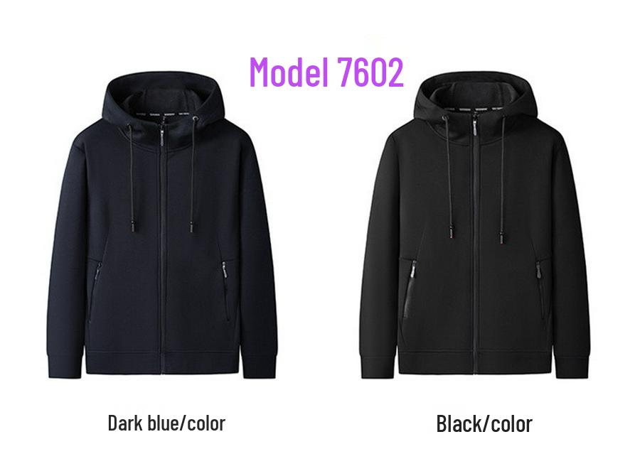Men's Woodpecker Plus Red Knit Velvet Hoodie Jacket - Plus Size, Thin Fleece, Autumn/Winter Sports Cardigan