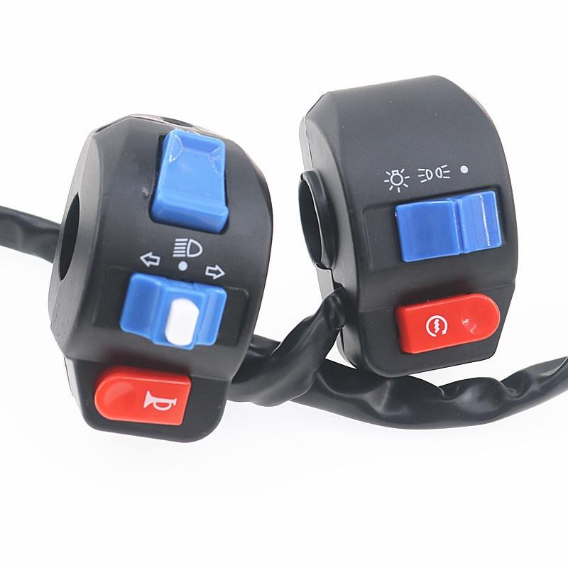 1/2Pcs Electric Bike Scooter Handlebar Switches Motorcycle Horn Button Turn Signal Button Switche Control For Gy6 50Cc 125Cc