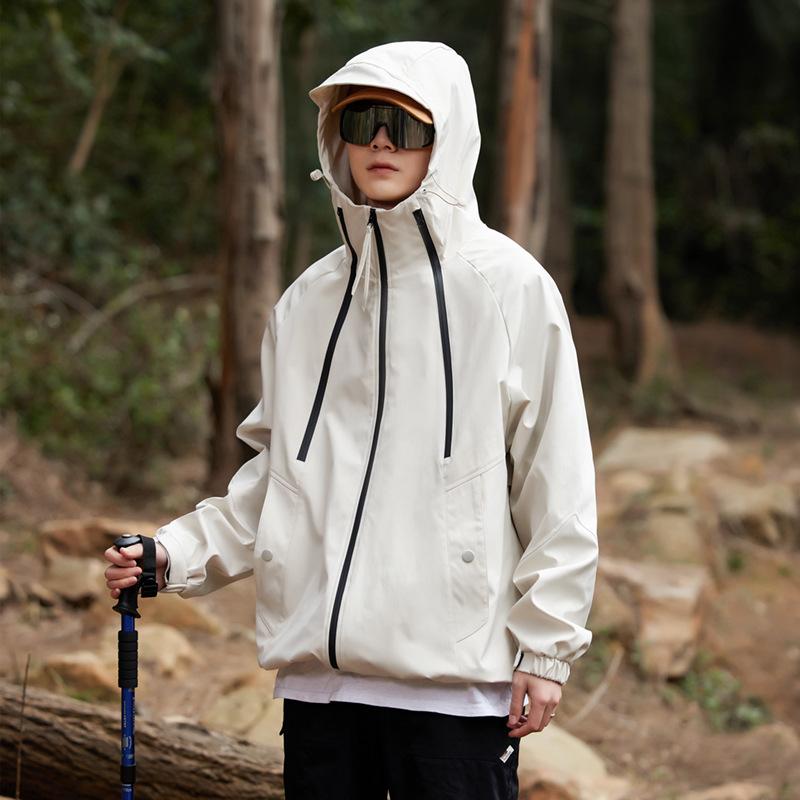 Frühling Neue Paar Kapuzenjacke Outdoor Casual Jacke Trendy Herrenmantel