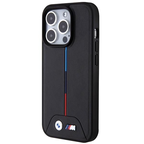Bmw Bmhmp15L22Pvtk Iphone 15 Pro 6.1 Czarny/Black Hardcase Quilted Tricolor Magsafe