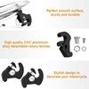 PBYMT Black Detachable Mounting Luggage Rack Clips Sissy Bar Latch Clips Fit For Harley Davidson Softail Sportster Touring Street Glide Road King