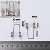 10pcs Household Hand Press Foot Pedal Storage Bucket Spring V-Shape Compression Torsion Spring Trash Can Switch Lock Buckle