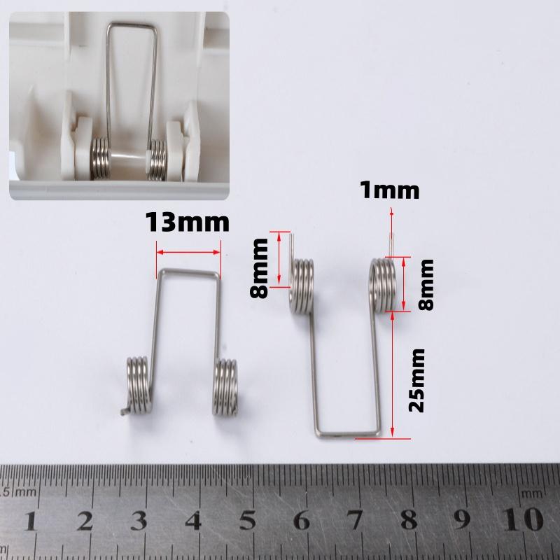 10pcs Household Hand Press Foot Pedal Storage Bucket Spring V-Shape Compression Torsion Spring Trash Can Switch Lock Buckle