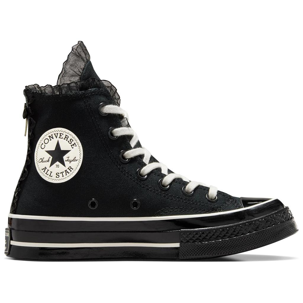 Converse Chuck 70 Pohodlné Módní Plátěné Boty s Vysokým Svrškem Dámské Tenisky Černé A10026C