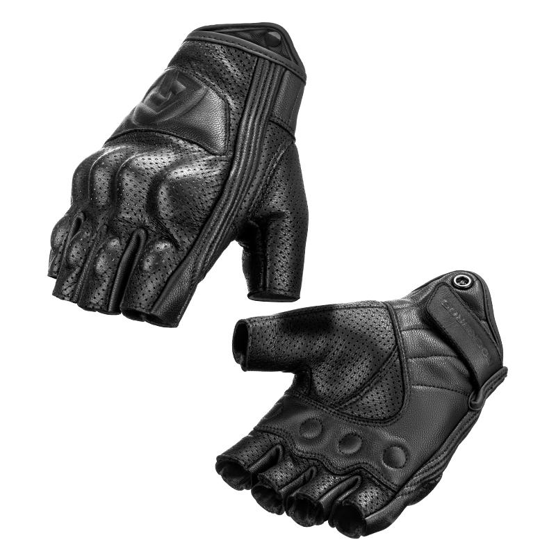 ROCKBROS Half Finger Motorcycle Gloves Gel Protector Cycling Fingerless Gloves Breathable Racing Sport Summer Gloves M