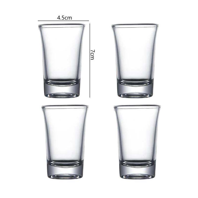 15ml/30ml/50ml High End Thick Cocktail Glasses Small Wine Glass Luxury Baijiu Cup Bar Shot Glass Scotch Bourbon Cups Glassware