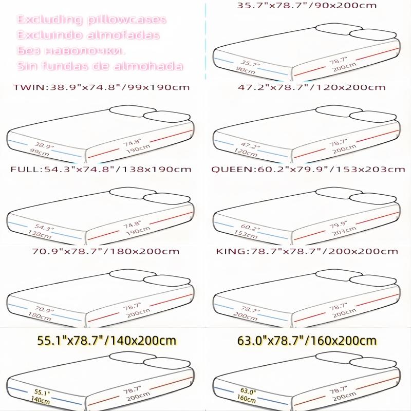 High 1Pcs Quality Fitted Sheet 90160150X200Cm Mattress Cover With Elastic Band Bed Sheet Queen King Size