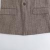 PB&ZA Women's Herringbone Suit Jacket - 2024 Autumn/Winter Versatile Design
