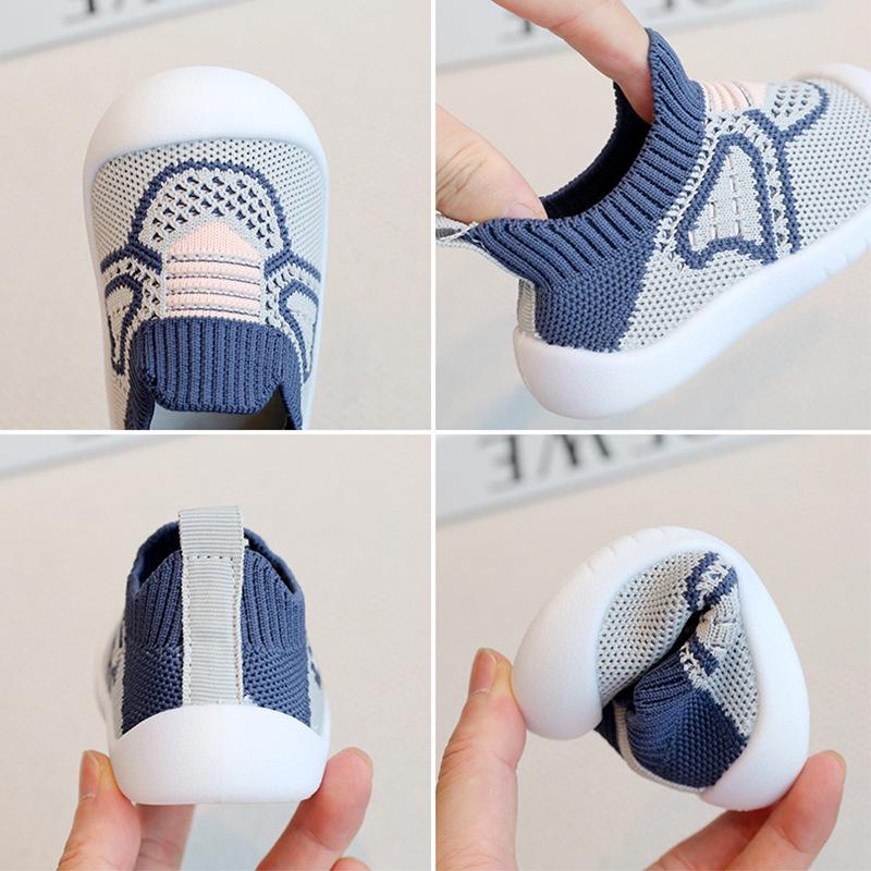 Infant Non-Slip Soft Sole Walking Shoes for 0-3 Years – Slip-On Spring/Autumn Shoes & Socks for Boys and Girls