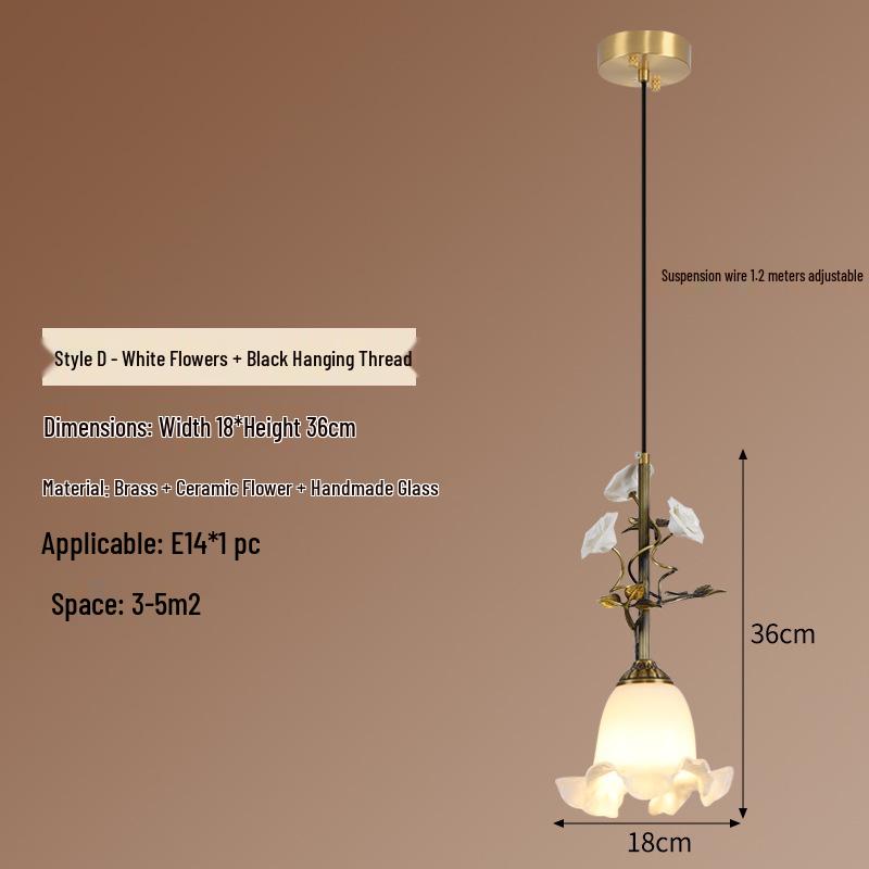 American Minimalist Copper Pendant Lamp for Modern Bedside Use