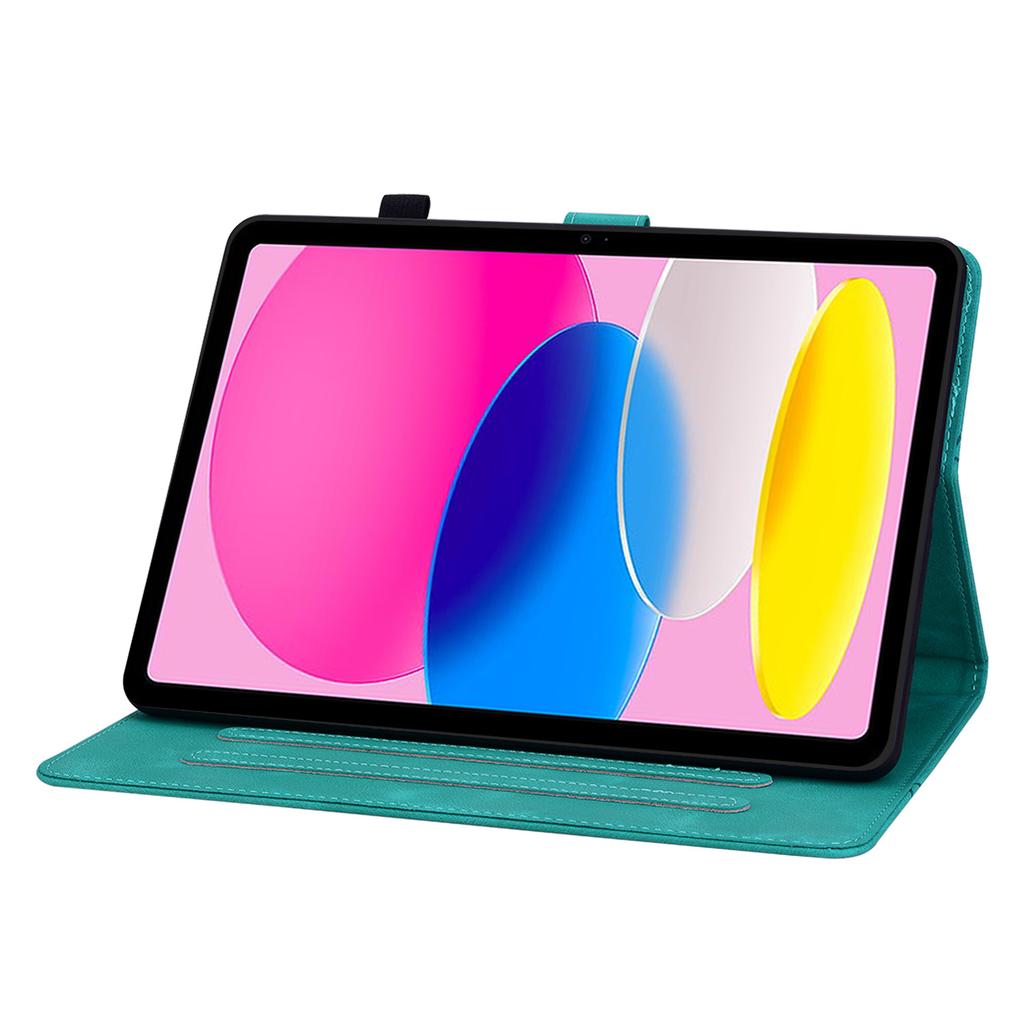 For Apple iPad (2022) (Also known as iPad 10th Gen,iPad (10th generation),iPad 10.9-inch).PU Leather Exquisite Floral Embossed Design Tablet Case
