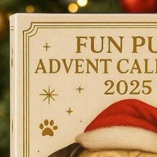 Pug Dog Advent Calendar 2025 24 Days Christmas Ornaments Cute Pug Hanging Decorations for Tree Funny Holiday Gift for Dog Lovers