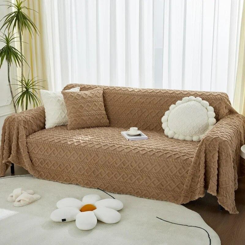 Big Plush Sofa Towel Soft Full Throw Blanket Full Deck Chair Sofa Protective Case Living Room Bedding Couch Cushion Sofa Cover
