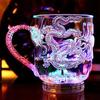Flash LED Magico Cambia colore Tazza del drago Illuminazione attivata dall'acqua Birra Caffè Latte Tè Vino Whisky Bar Tazza Regalo da viaggio