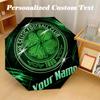 8 Rib Auto Folding Umbrella Celtic FC Print Custom Name Text Portable Rain Gear