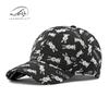 Hat Ladies Peaked Cap Versatile Face Small Personality Embroidered Rabbit Pattern Hard Top Baseball Cap Men's Casual Fashion