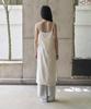 Mosyupamosyu Back Wrap Layered Dress [Butter Beige]
