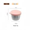 Reusable Sauce Cup with Macaron Lid - 304 Stainless Steel, 40/50/70ML, Portable Dipping or Seasoning Dish.