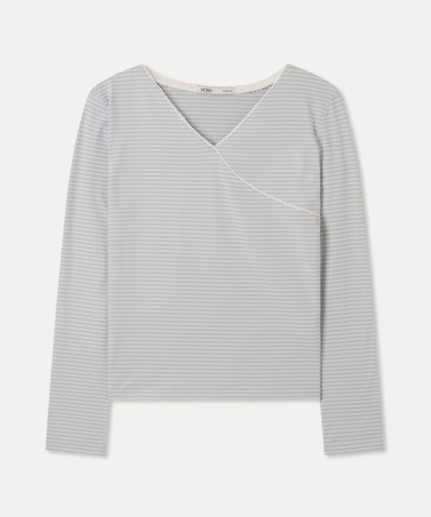 MIXXO Striped Long Sleeve T-Shirt_Miwlwg422A