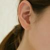 Lunne 14K Dot Line Heart Earrings (14K Gold) #Es16