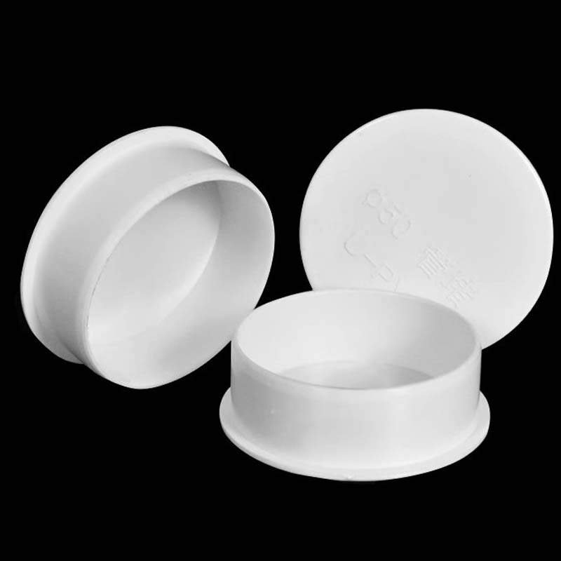 1-5pcs PVC Pipe Cap Thickened Inner Blocking Cap 50-200mm Sewer Pipe Insect Proof Pipe Cap Protective Cover Decor Cover