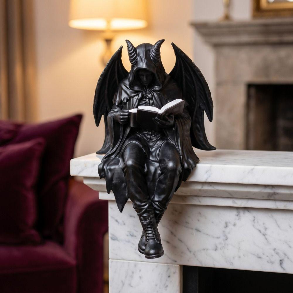 Decoration Reading Men Statue Halloween Desktop Ornaments Creative Skeleton Figurine Home Decor
