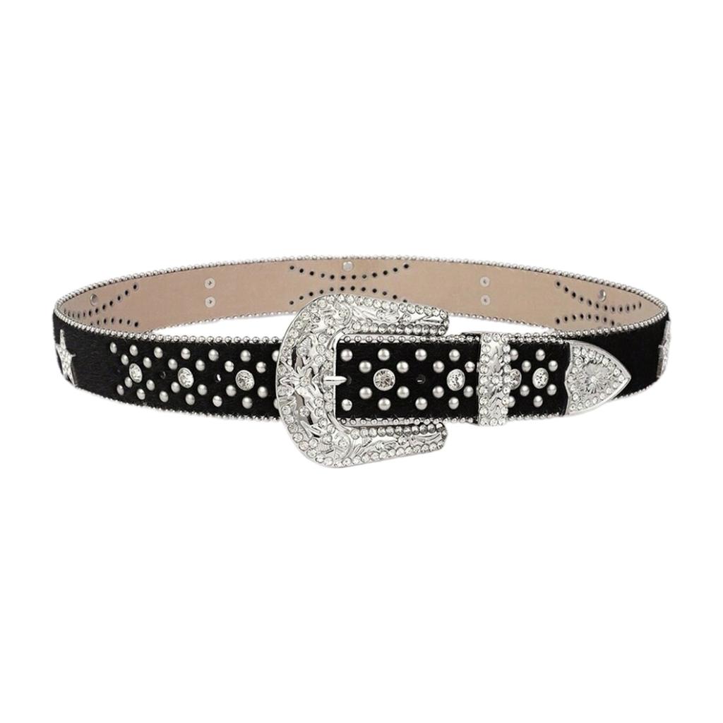 Subculture Belt Y2K Rivet Studded Belt for Jeans Shorts Belt Women Waist Decors Pants Waist Belt Girl Waist Accessories