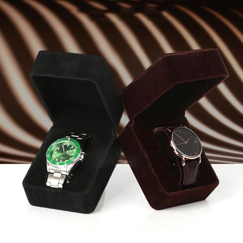 Flannelette Watch Holder Waterproof Storage Box Single Watches Case Jewelry Box