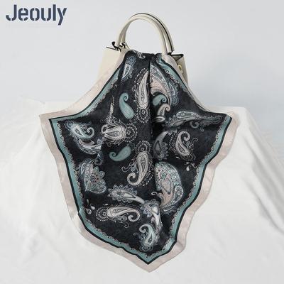Cross-Border 70cm Silk Cashew Print Scarf - Autumn/Winter Women's Fashion Headscarf