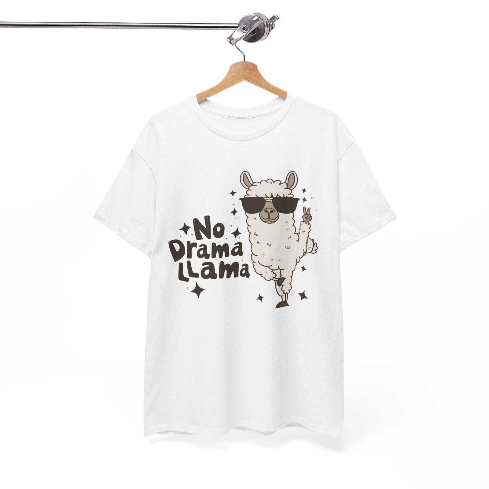 

Llama Trekking T-Shirt | Funny Hiking Adventure Tee | Cute Animal Shirt M