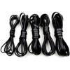 2m/lot 2/3/4/5/6/8mm Genuine Cow Leather Flat Strand Thong Cord DIY Bracelet Findings Rope String For Jewelry Making Accessories