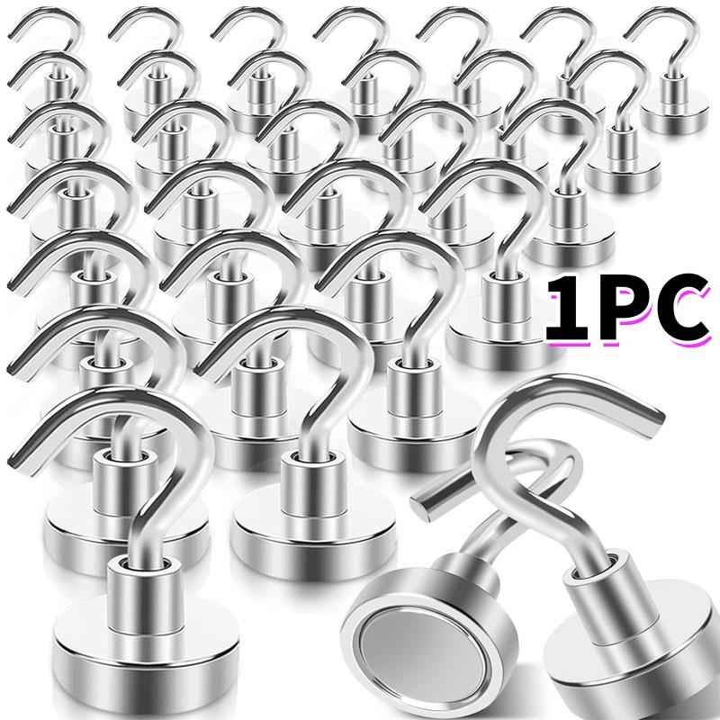 Heavy Duty Strong Magnet Hooks Strong Rare Earth Neodymium Hanging Magnet Hook Magnetic Hanger Magnetic Storage Holder