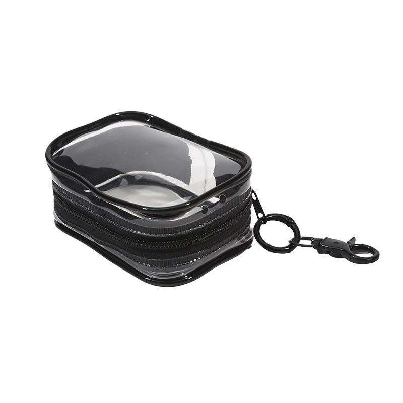 1PC Mini Clear Data Cable Storage Box Outdoor Travel Headset Multifunctional Storage Bag Data Cable Round Storage Cute PVC Bag