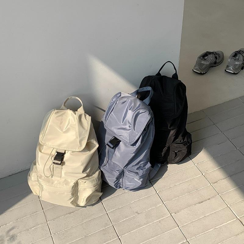 Large Capacity Backpack Women Travel Light Leisure Nylon Computer Bag Flip New Commuter Backpack Shoulder