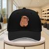 Cute Capybara Heart Glasses Graphic Baseball Cap Adjustable Outdoor Travel Snapback Hat