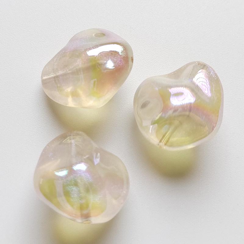 Iridescent Transparent Blue Tear-Shaped Stone Beads for DIY Jewelry Accessories