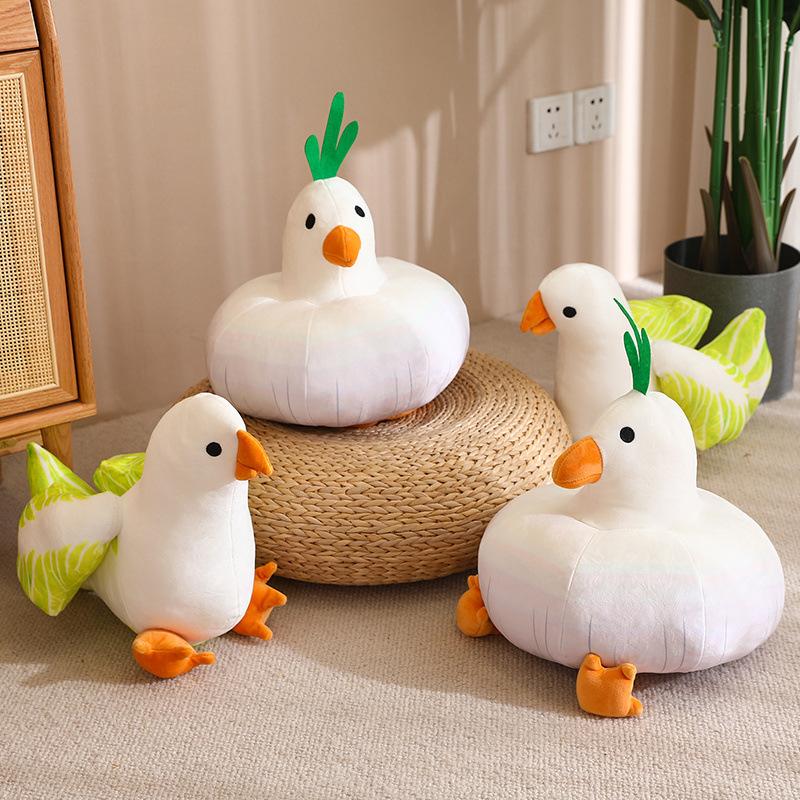 Creative Cainiao Throw Pillow Plush Toy Doll Garlic Bird Doll Home Sofa Pillow Cushion Girl Doll