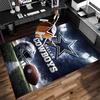 Dallas Cowboys Print Area Rug - Soft, Washable Non-Slip Indoor Mat for Office Chairs, Living Room, Home Office Decorative Rug