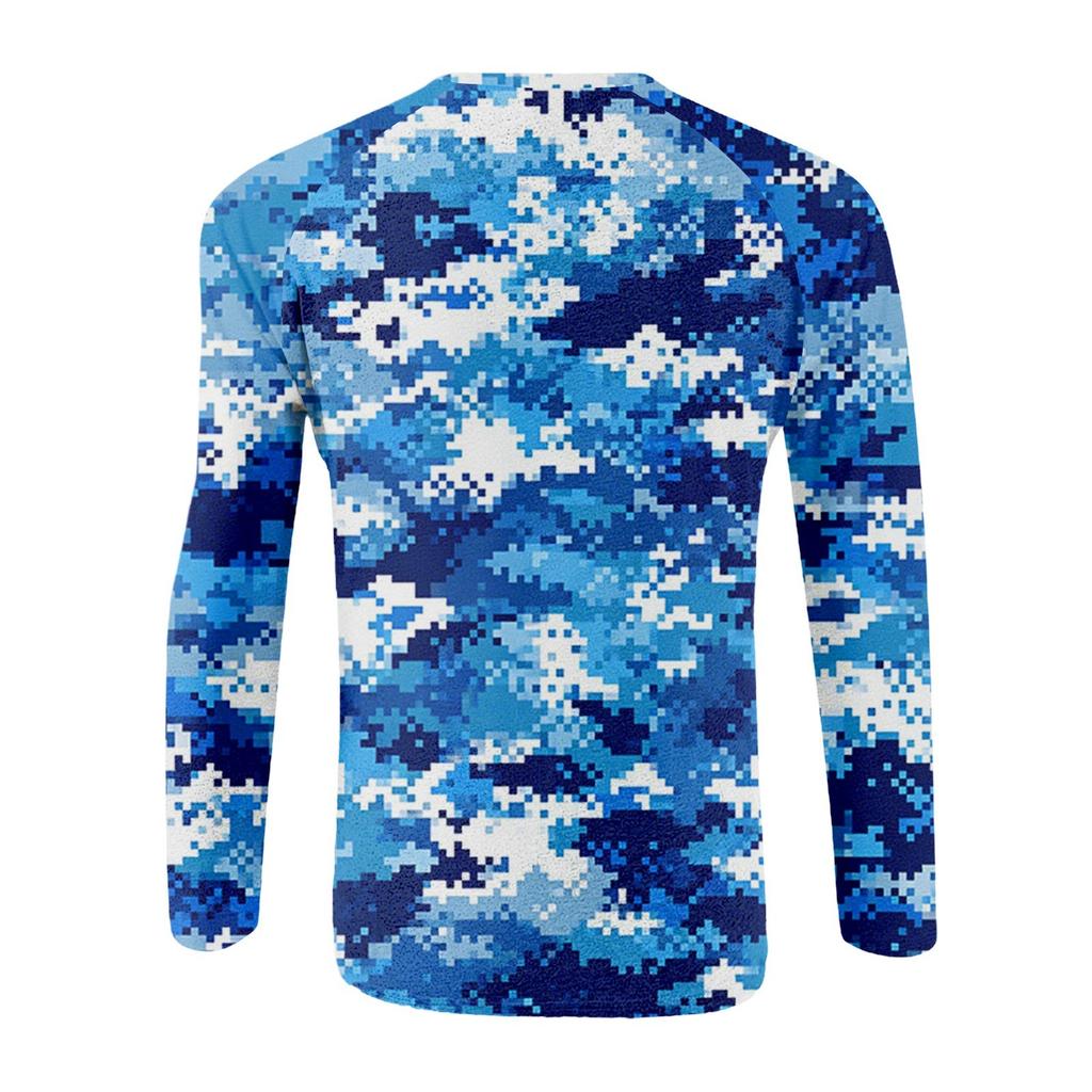 Pánské tričko s krátkým rukávem s potiskem ve stylu maskování a raglánovými rukávy