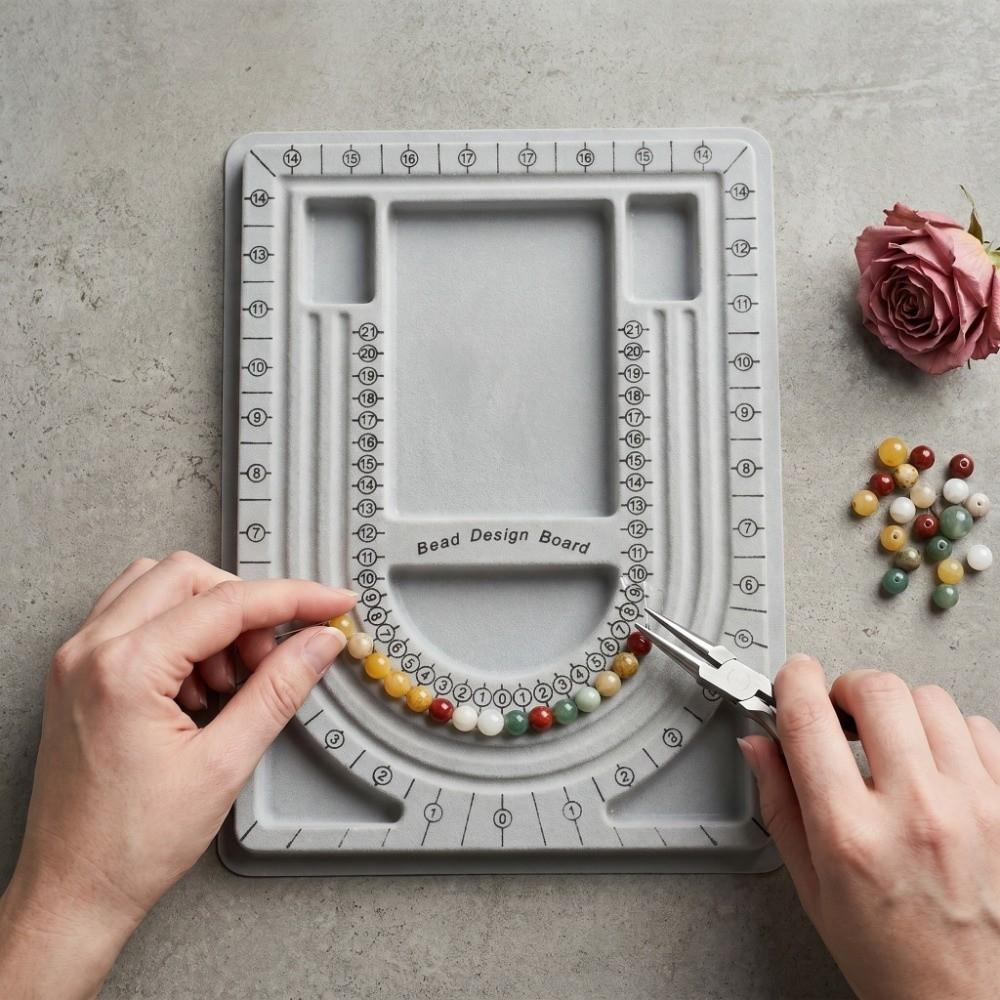 Design Board Bracelet Necklace Tray Handmade Jewelry Making Measuring Tools For DIY