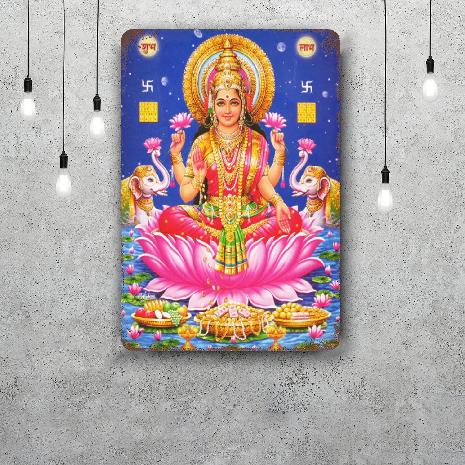 

laxmi Retro Vintage Tin Sign Poster Decorative Plaque Metal Plate Wall Decor 20x30cm（7.8x11.8inch）