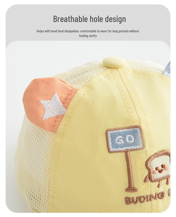 Adorable Mesh Baby Baseball Cap - Windproof and UV Protection