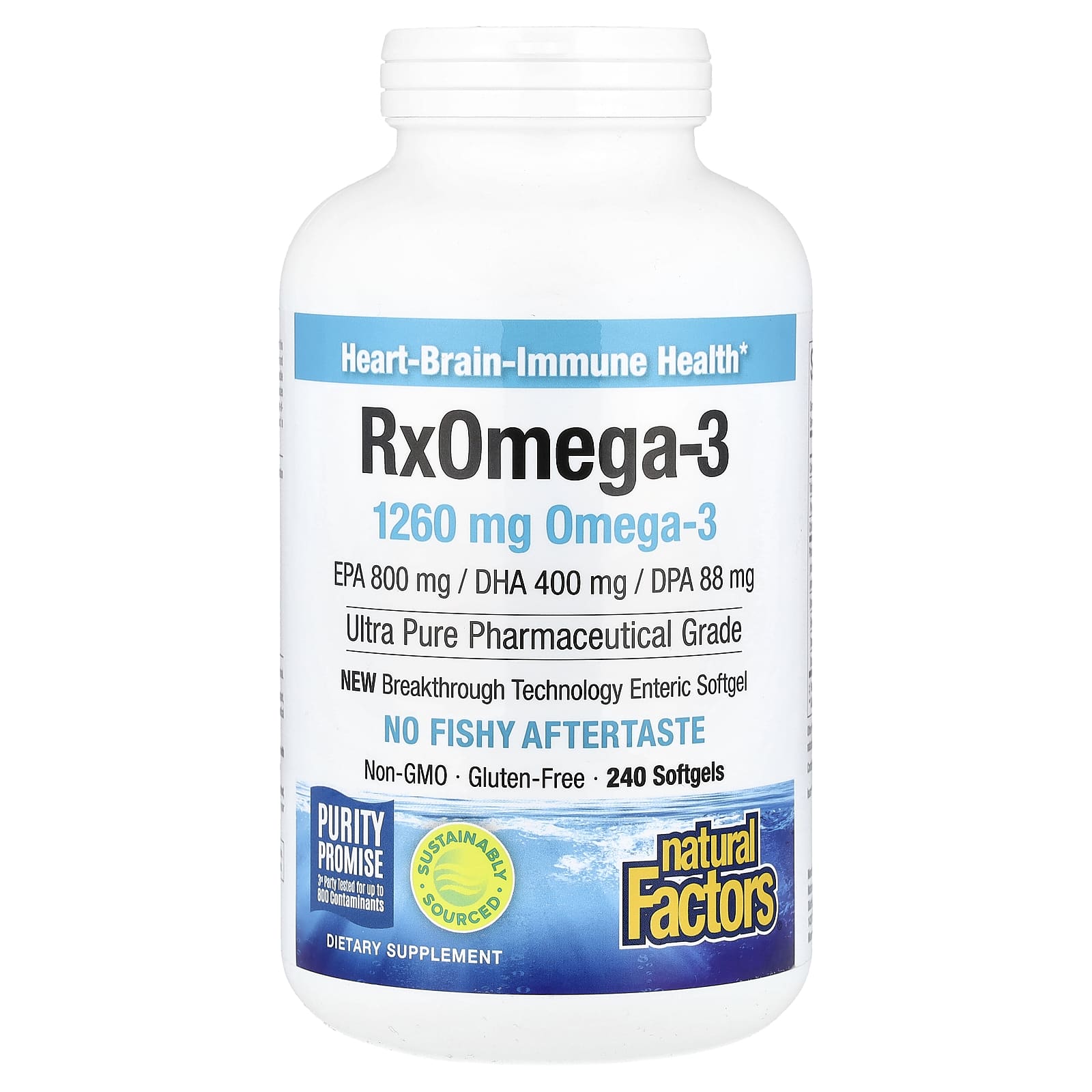 

Rx Omega 3, 240 Softgels (630Mg per Softgel)