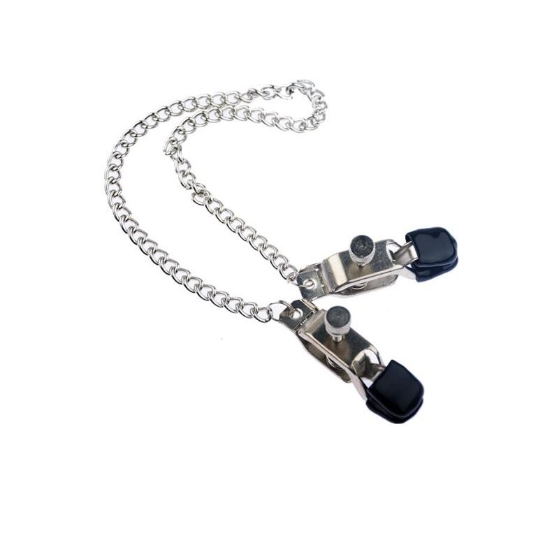 Metal Adjustable Nipple Clamps- Bondage&Flirting Gadgets for Women,Erotic Breast Tweezers with Chest Clip for Adult SM Games